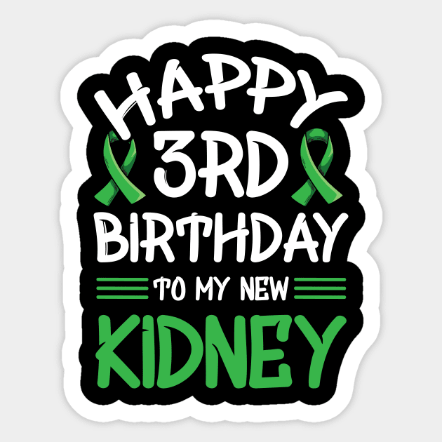 Kidney Transplant Design for a Kidney Recipient Sticker by ErdnussbutterToast